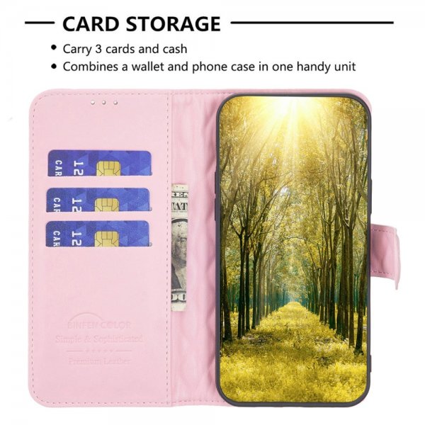 Sony Xperia 1 VI Etui Rombemønster Rosa
