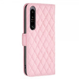 Sony Xperia 1 VI Etui Rombemønster Rosa