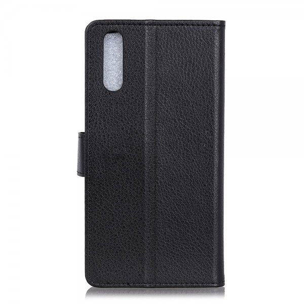Sony Xperia 10 II Etui Litchi Sort