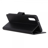 Sony Xperia 10 II Etui Litchi Sort