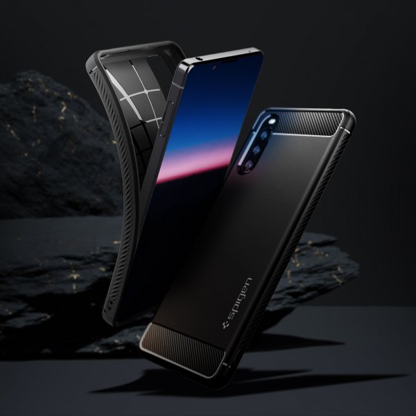 Spigen Sony Xperia 10 III Cover Rugged Armor Mat Sort