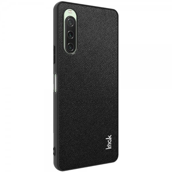 Imak Sony Xperia 10 V Cover LX-5 Series Krydstekstur Sort