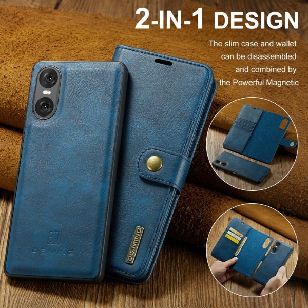 Dg.Ming Sony Xperia 10 VI Cover med Aftageligt Cover Blå