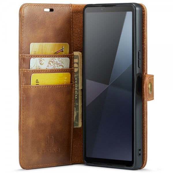 Dg.Ming Sony Xperia 10 VI Cover med Aftageligt Cover Brun