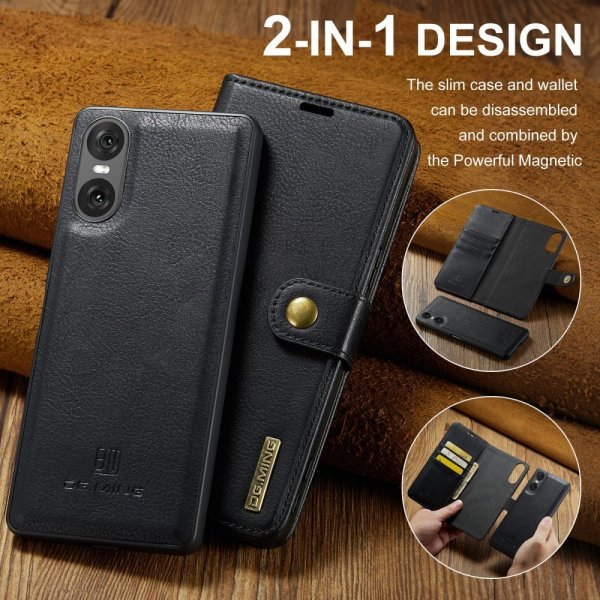 Dg.Ming Sony Xperia 10 VI Cover med Aftageligt Cover Sort