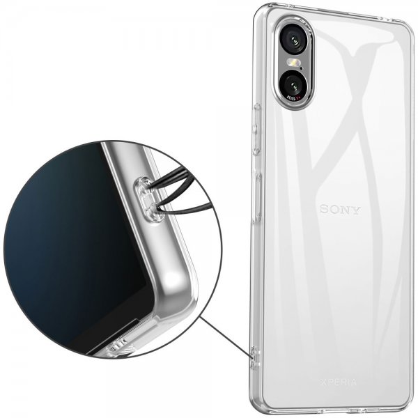 Nordic Covers Sony Xperia 10 VI Cover Feather Series Gennemsigtig
