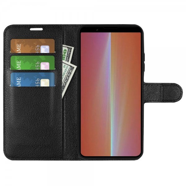 Sony Xperia 5 V Cover Litchi Sort