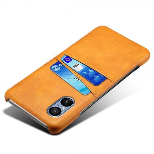 Sony Xperia 5 V Cover med to kortlommer Lysebrun