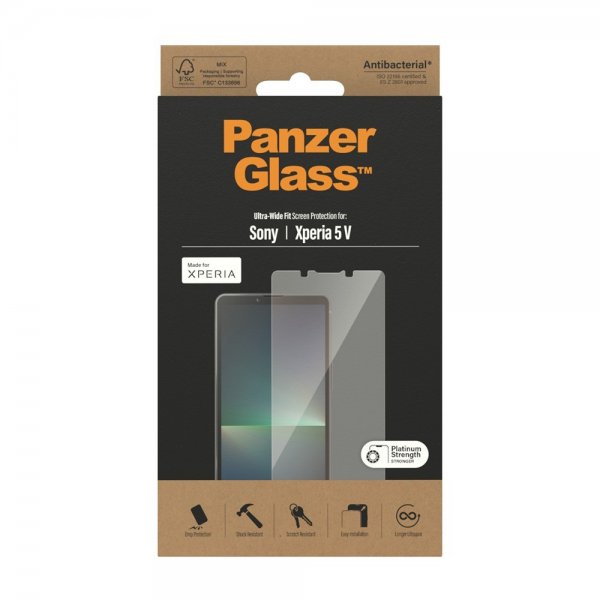 PanzerGlass Sony Xperia 5 V Skærmbeskytter Ultra-Wide Fit
