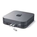 Satechi Type-C Aluminium Stand & Hub til Mac Mini Space Gray