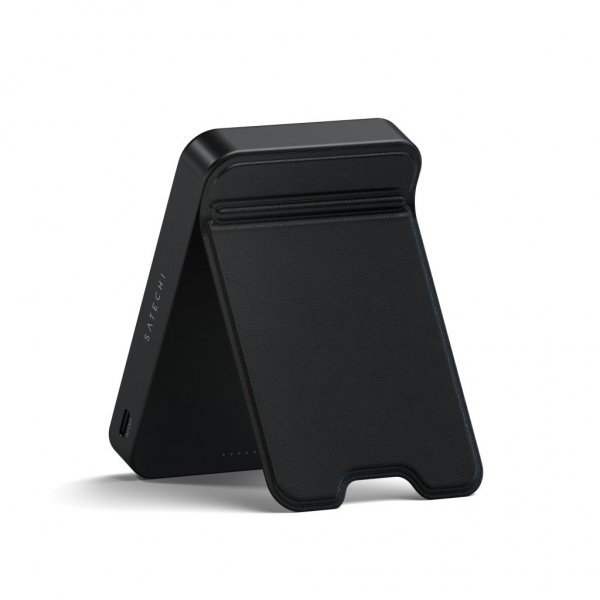 Satechi OntheGo Qi2 10K MagSafe-powerbank med stativ Sort