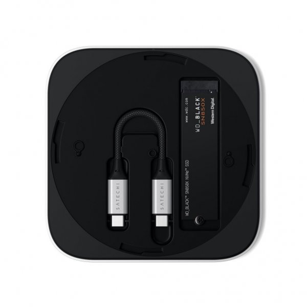 Satechi USB4 Slim NVMe SSD-kabinet Sølv