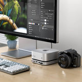 Satechi Mac Mini M4 Stand & Hub med SSD-kabinet Sølv