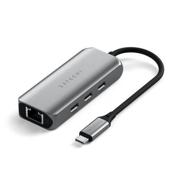 Satechi 4-i-1 USB-C-hub med 2,5 Gigabit Ethernet