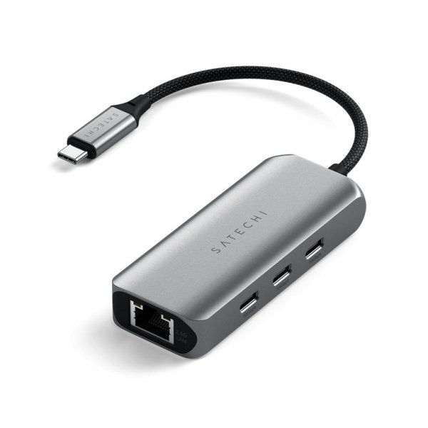 Satechi 4-i-1 USB-C-hub med 2,5 Gigabit Ethernet