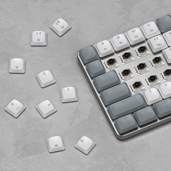 Satechi SM1 Slim Mekanisk Bluetooth Tastatur Lysegrå