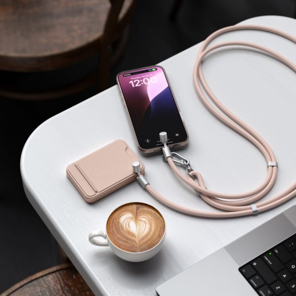 Satechi OntheGo Lanyardkabel USB-C 1.5m Desert Rose