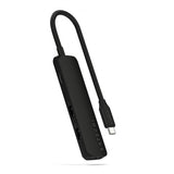 Satechi 4-i-1 USB-C Slim Multiport Adapter 4K Sort