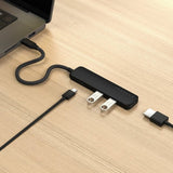 Satechi 4-i-1 USB-C Slim Multiport Adapter 4K Sort
