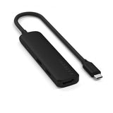Satechi 4-i-1 USB-C Slim Multiport Adapter 4K Sort