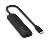 Satechi 4-i-1 USB-C Slim Multiport Adapter 4K Sort