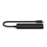 Satechi 4-i-1 USB-C Slim Multiport Adapter 4K Sort