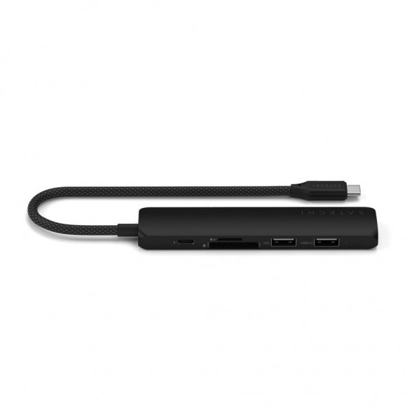 Satechi 6-i-1 USB-C Slim Multiport Adapter Sort