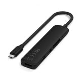 Satechi 6-i-1 USB-C Slim Multiport Adapter Sort