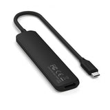 Satechi 6-i-1 USB-C Slim Multiport Adapter Sort