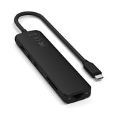 Satechi 7-i-1 USB-C Slim Multiport Adapter med Ethernet Sort