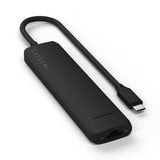 Satechi 7-i-1 USB-C Slim Multiport Adapter med Ethernet Sort