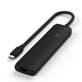 Satechi 7-i-1 USB-C Slim Multiport Adapter med Ethernet Sort