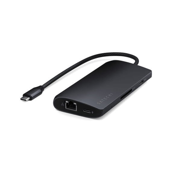 Satechi USB-C Multiport Adapter 8K med Ethernet V3 Midnight