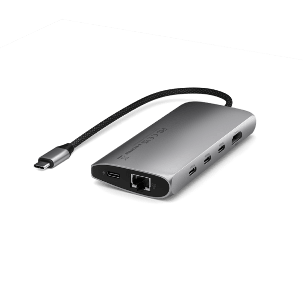 Satechi USB-C Multiport Adapter 8K With Ethernet V3 Space Gray
