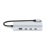 Satechi USB-C Multiport Adapter 8K med Ethernet V3 Sølv