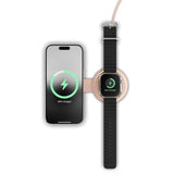 Satechi On-the-Go 2-i-1 trådløs oplader Desert Rose