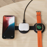 Satechi OntheGo 3-i-1 trådløs oplader Sort