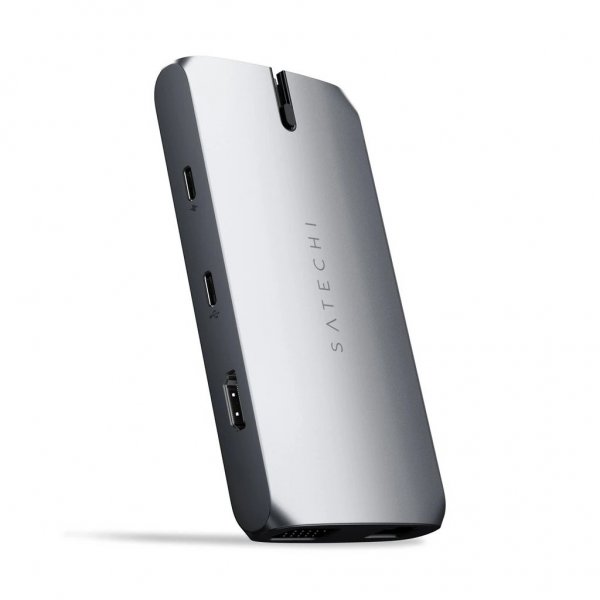 Satechi USB-C On-the-Go Multiport-adapter Space Gray