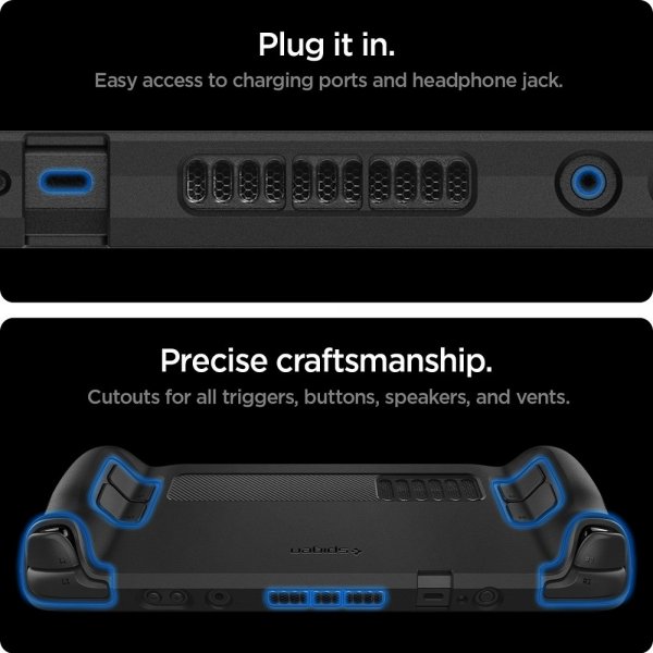 Spigen Steam Deck Cover Rugged Armor Mat Sort