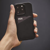 Mujjo iPhone 16 Pro Max Cover Full Leather Wallet Case Sort