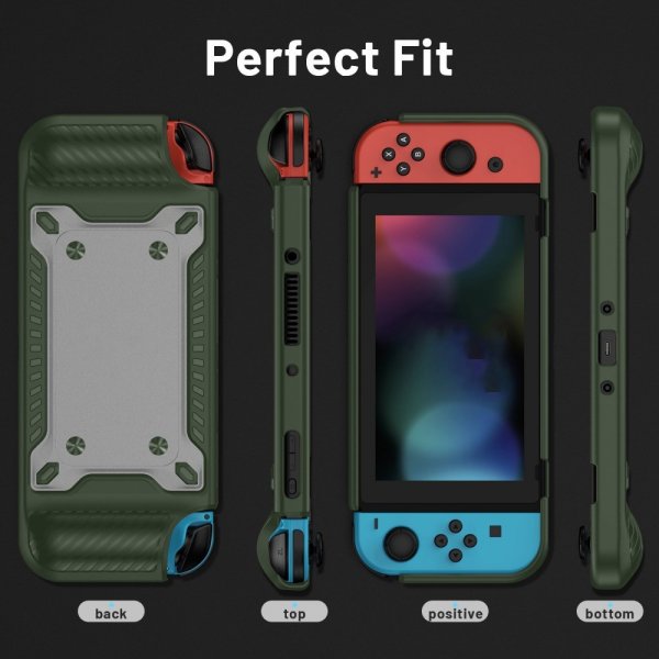Stødsikkert cover til Nintendo Switch OLED Grøn