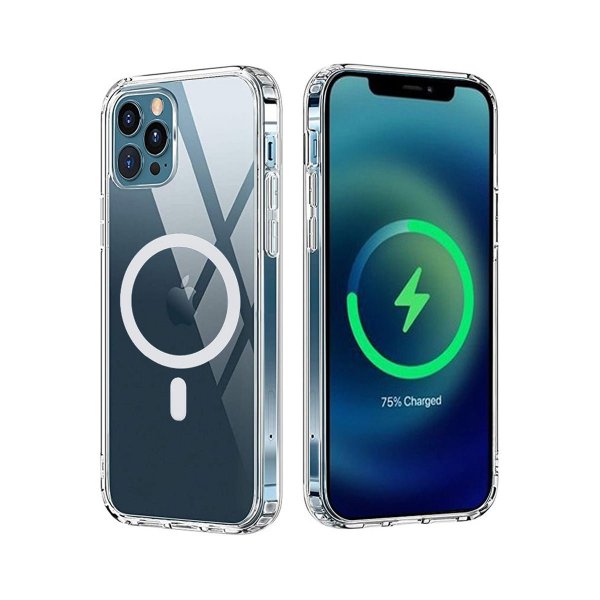 iPhone 13 Pro Cover TPU MagSafe Stødsikkert Gennemsigtigt