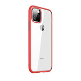 iPhone 11 Pro Max Cover Stødsikkert Rødt Transparent