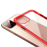 iPhone 11 Pro Max Cover Stødsikkert Rødt Transparent