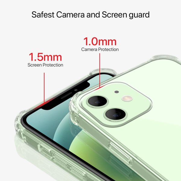 iPhone 12 Mini Cover Stødresistent Transparent