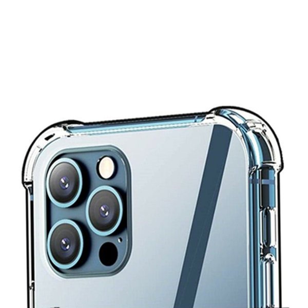iPhone 12 Pro Max Cover Stødsikkert Gennemsigtigt