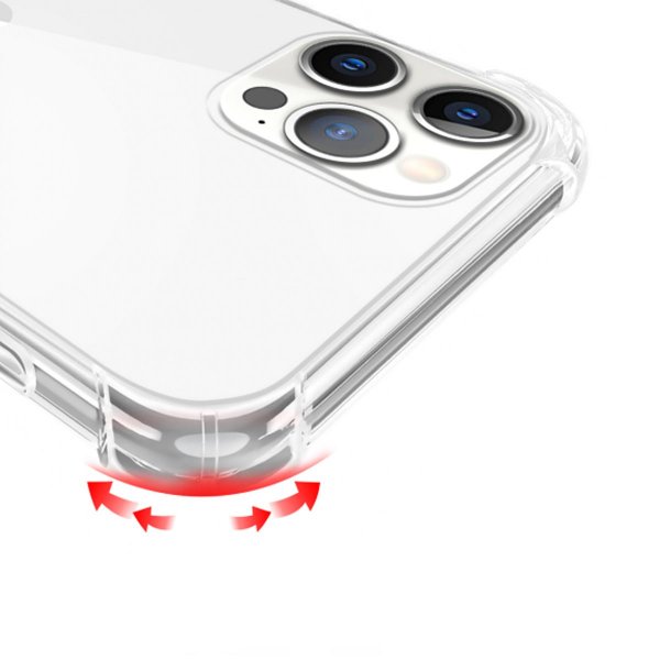 iPhone 12/iPhone 12 Pro Skal Stødsikkert Gennemsigtigt