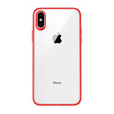 iPhone Xs Max Cover Transparent Rød
