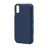 iPhone Xr Cover med Udfoldelig Kortholder Blå