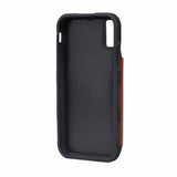 iPhone Xr Cover med Udfoldelig Kortholder Brun